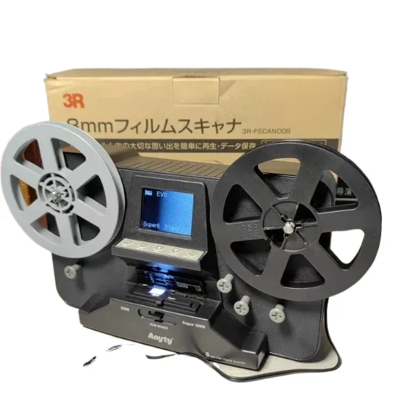 Portable 8mm Super8 Film Scanner, Film to Digital Video Converter for Old Movie Film