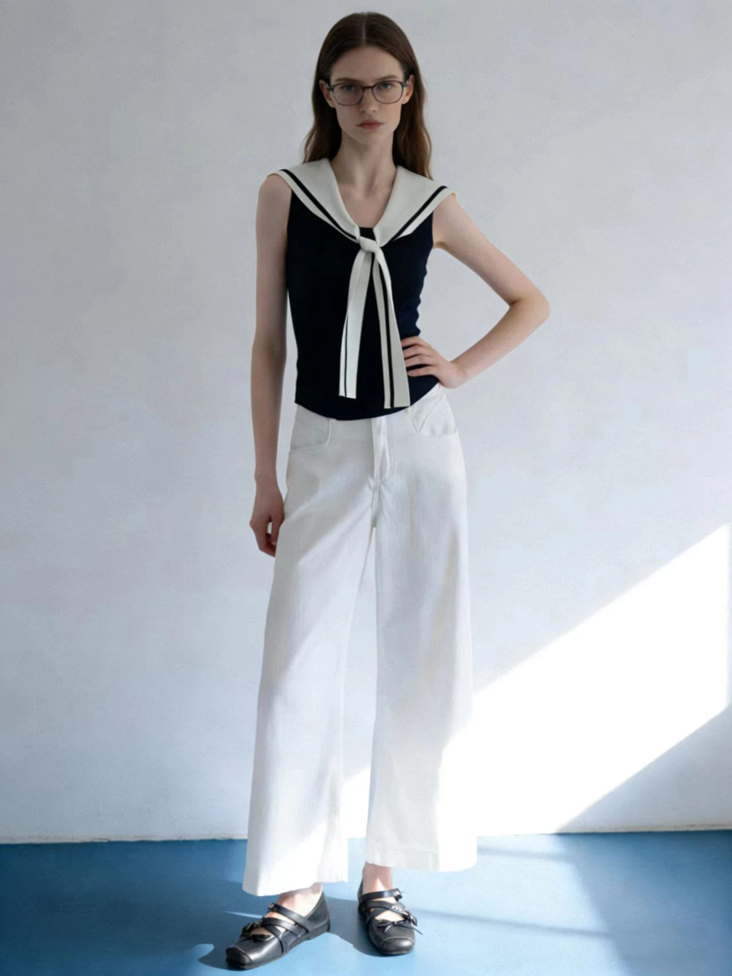 

Женские джинсы с высокой талией и прямыми штанинами, белые, из хлопкового денима, весенняя новинка, дышащие, удобные, для повседневной носки