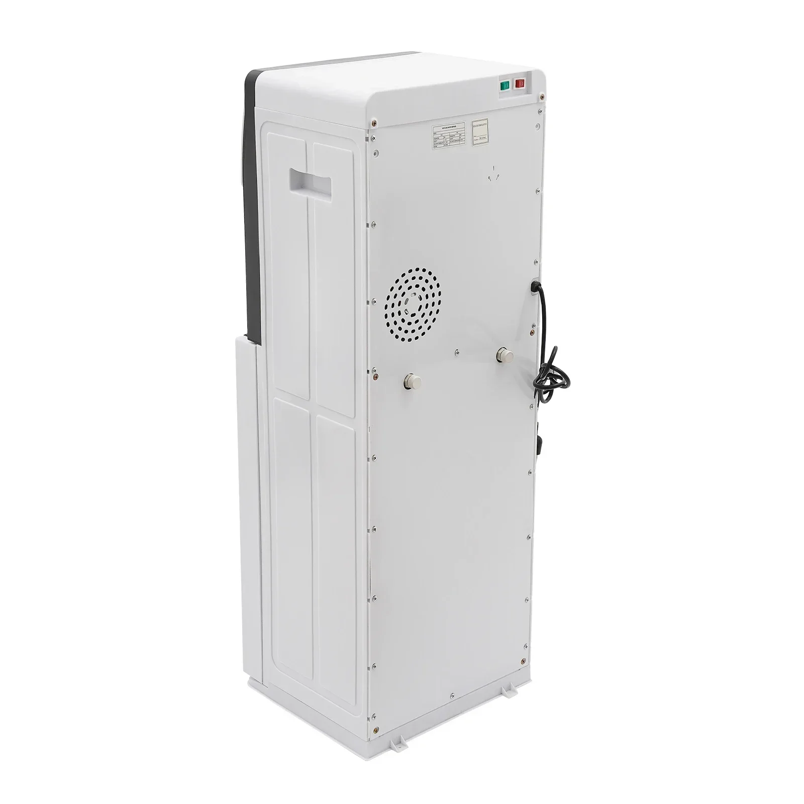 Dispenser per refrigeratore d'acqua con caricamento dal basso da pavimento, 3 impostazioni di temperatura, bottiglie calde da 5 galloni per uffici, case (bianco)