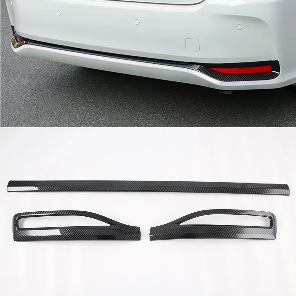 Car Body Kit Upgrade Accessories Auto Carbon Fiber Color Rear Tail Bumper Cover Lip Protector Bar Trim For 2021 Toyota ALLION