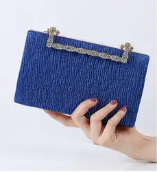 Royal Blue Bags Pleated Sling Clutch Evening Bag Female Cross Body Clutch Purses Bride Wedding Tendance 2023 Women's Handbag sac