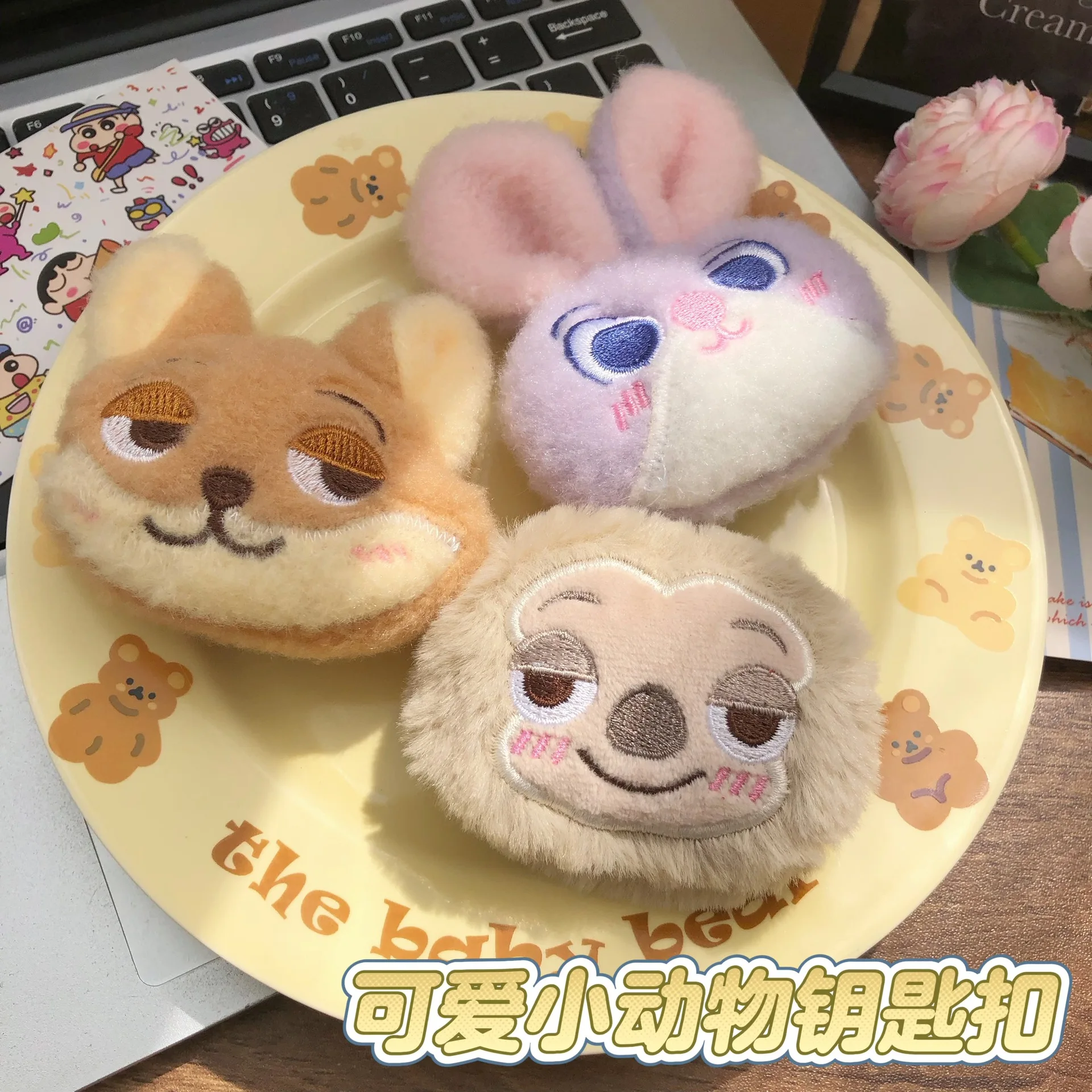 

Adorable Zootopia Plush Keychain Cartoon Fox Nick Pendant Versatile Figurine Keychain Accessory Backpack Decoration Christmas Gi