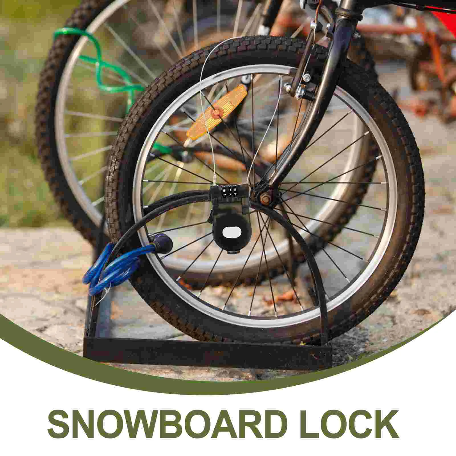 Anti-theft Lock Combination Skiing Boost Bike Cable Compact Safety Locks Coded for Snowboard