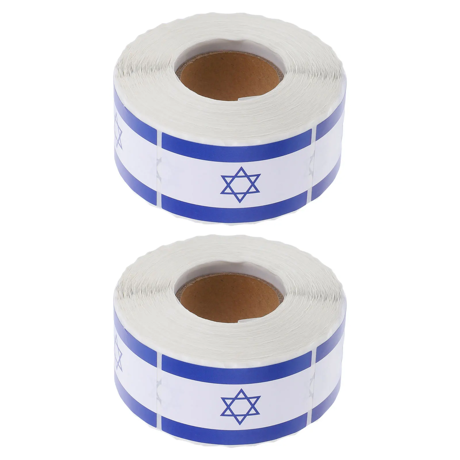 

2 Rolls Flag Party Supplies Labels Car Stickers Aesthetic Decals Israeli Planner DIY