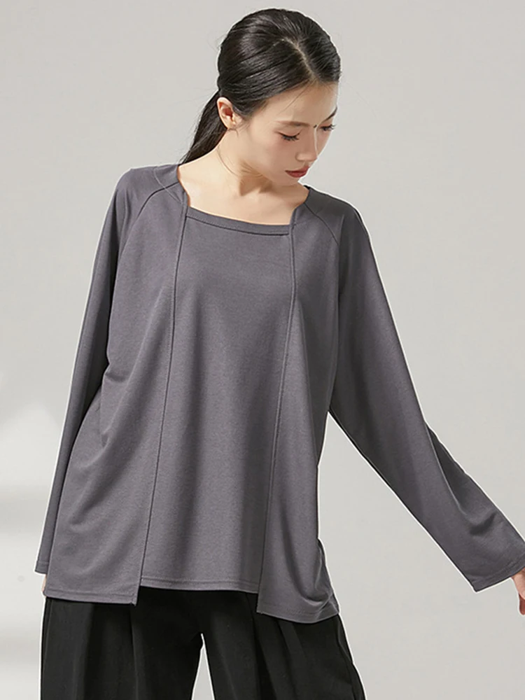 Women Dancing T-Shirt Modern Dance Top Loose Yoga Sport Cover Up Shirt Fitness Ballet Training Dancewear Daily Wear
