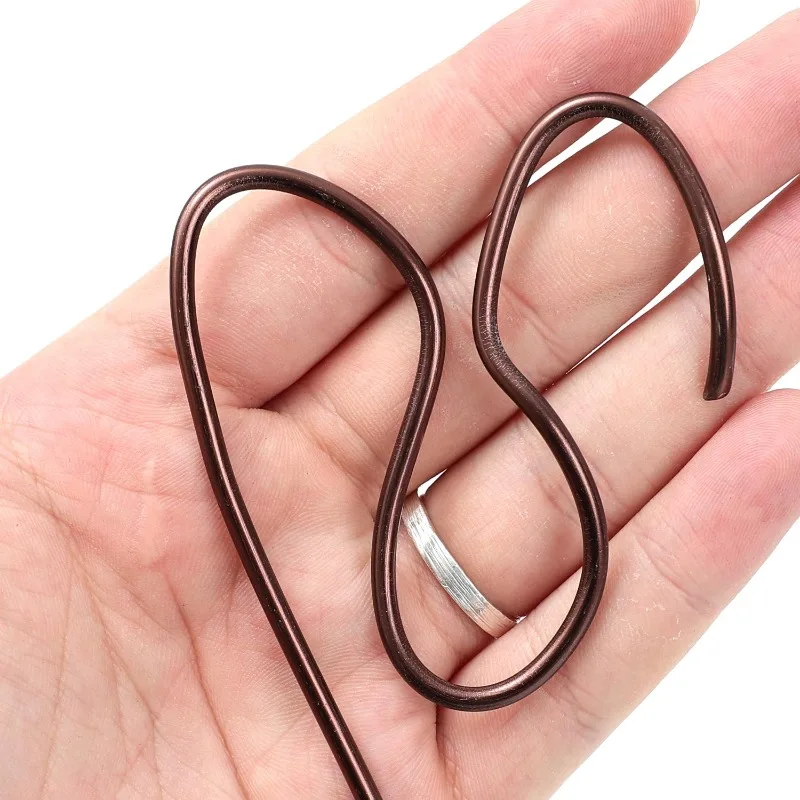 Brown Aluminum Bonsai Wires Plant Support Training Wire Fixing Strings DIY Shape Branches Support Bend/1.0/1.5/2.0/2.5/3.0mm - view 5
