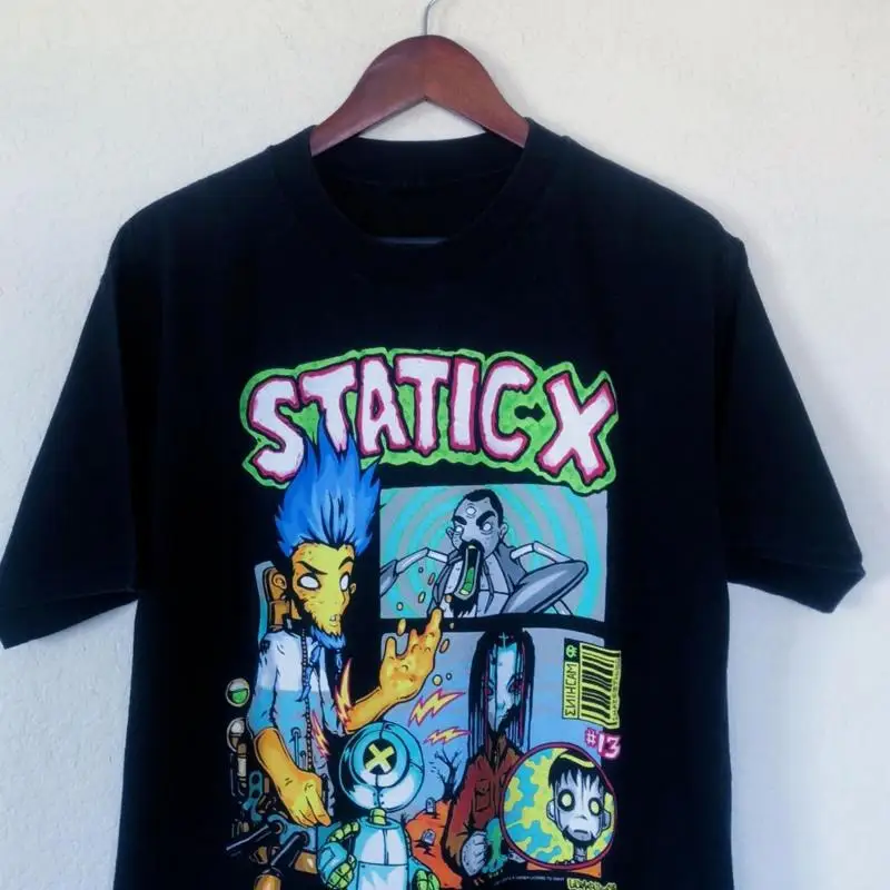 

Static X Band T Shirt Cotton size S 5XL