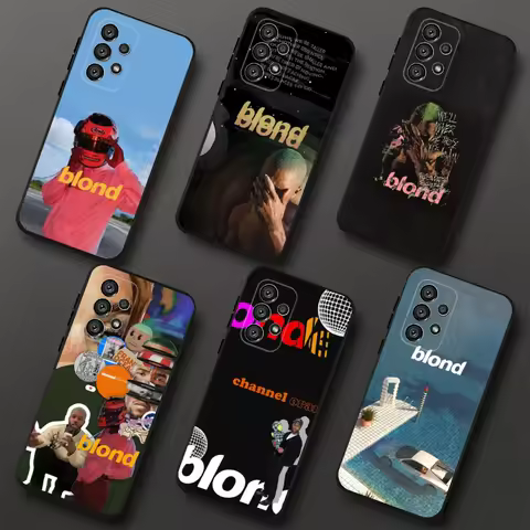 F-Frank Singer Ocean Blonde Phone Case For Samsung Galaxy A20,A21s,A22,A31,A32,A52,A53,A72,73,A80,A91 Soft Black Cover