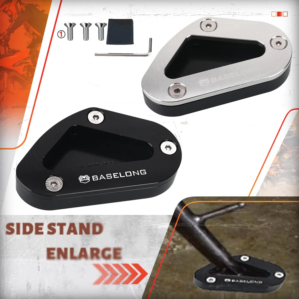 

2024 2023 For Suzuki GSXR600 / GSX-R600 Motorcycle GSX R600 Kickstand Side Stand Extension Pad Plate Cover 2011-2022 2021 2020