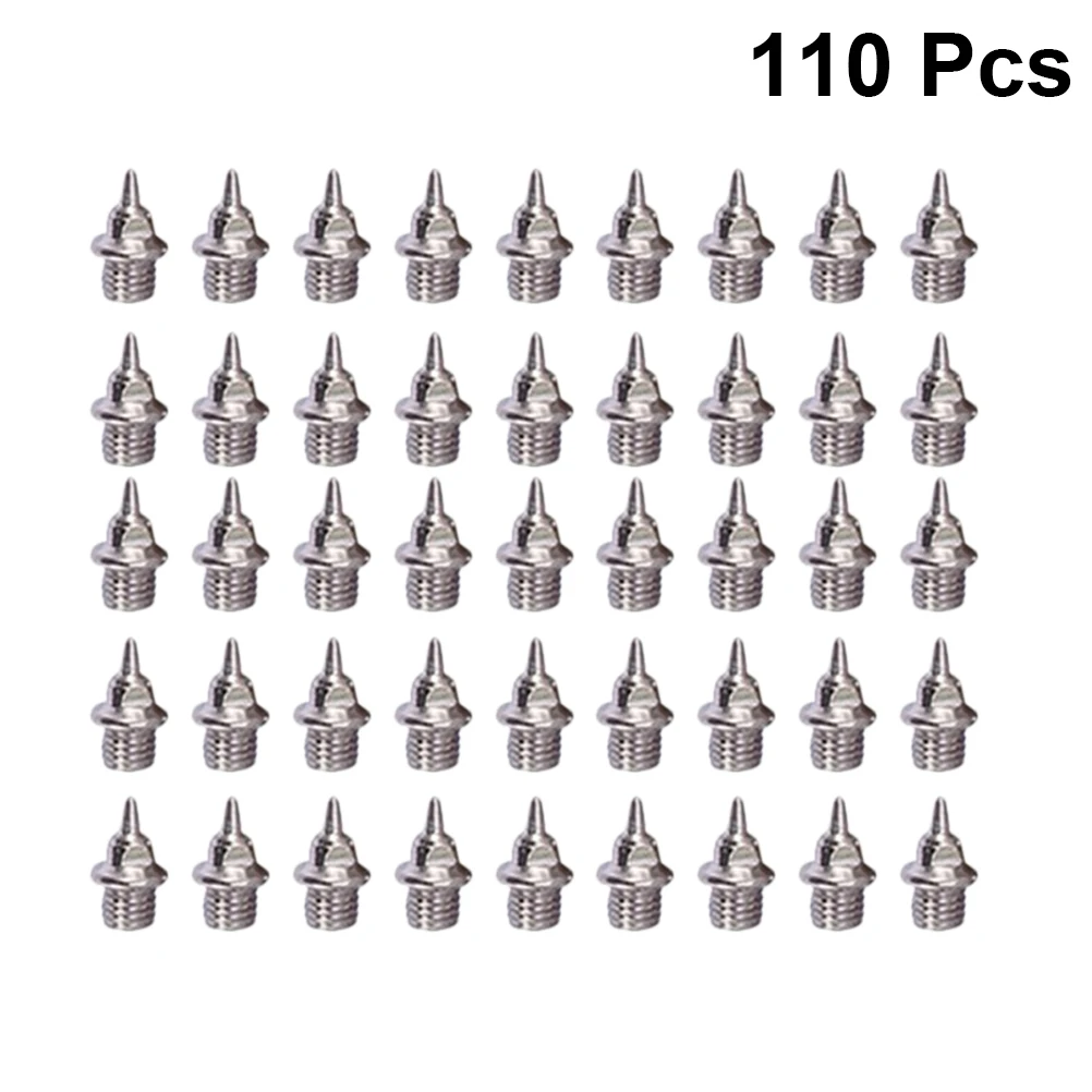 

110pcs Premium Steel Golf Spikes Studs Trainer Shoes Cones Screwback Shoes Cones Grippers Replacements Lightweight