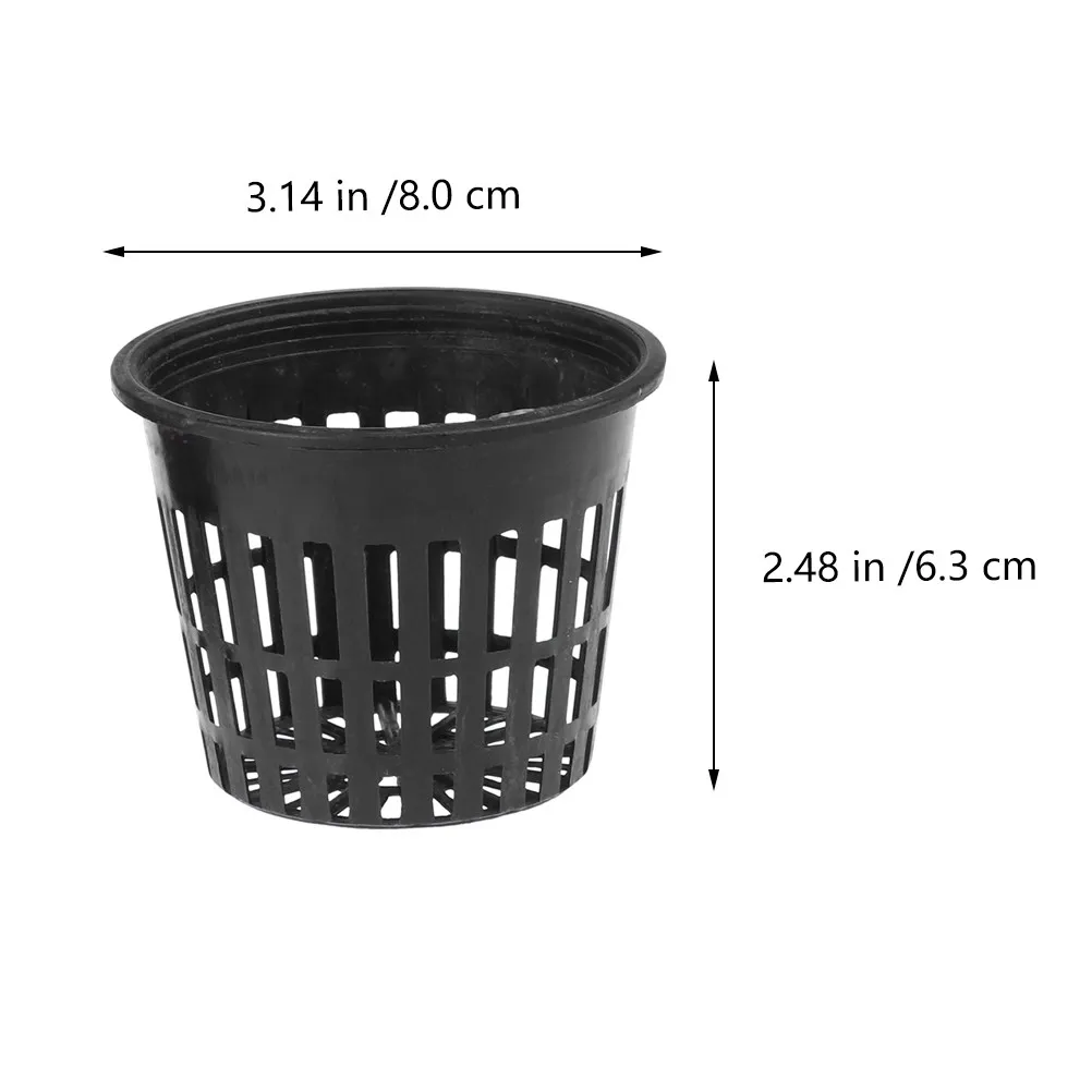 20Pcs Succulent Plant Nursery Buckets Breathable Plastic Net Pots for Soilless Culture Plant Growth Planting Net Bucket