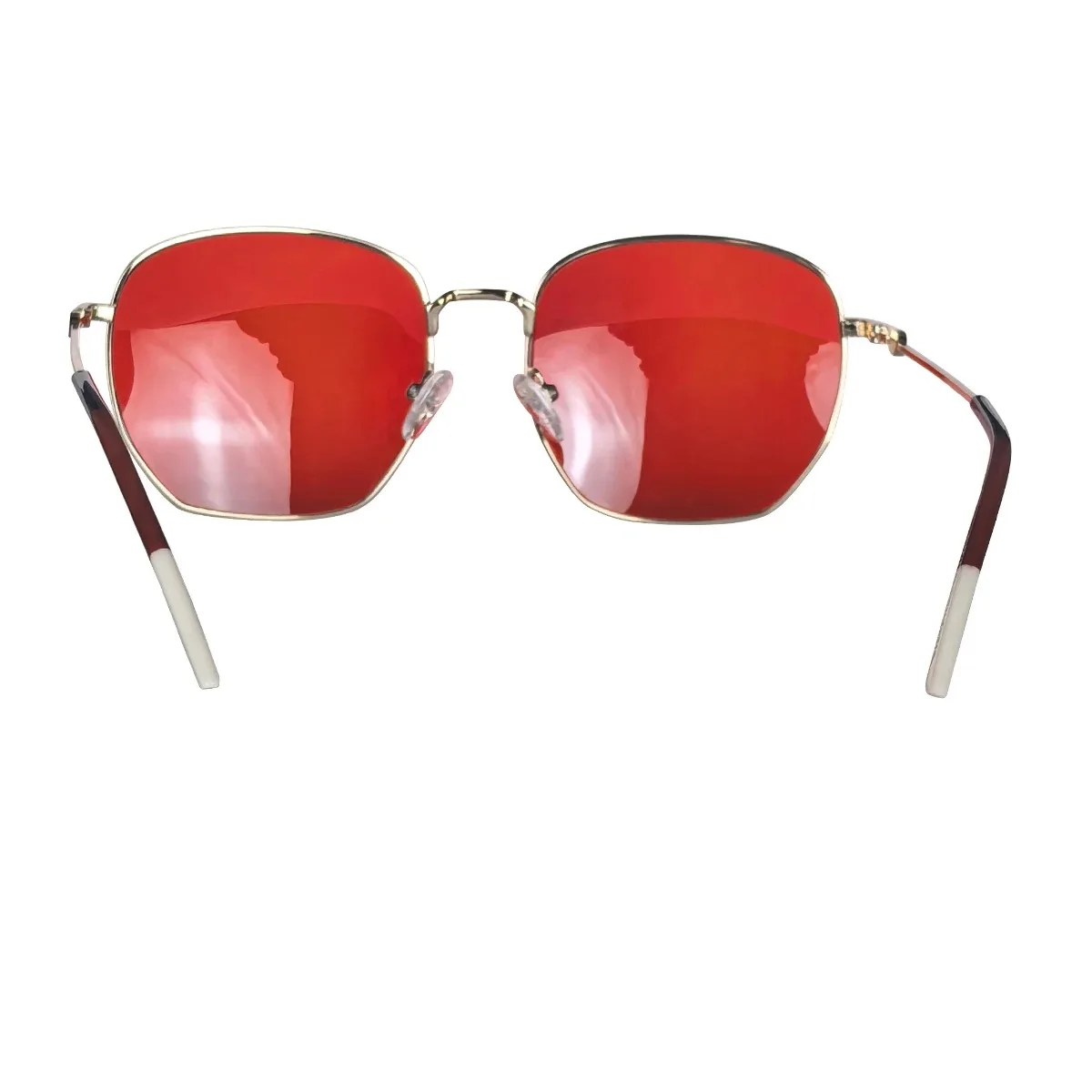 SHINU better Sleep Rote Linse Blaulicht-blockierende Brille Herren-Gaming-Brille mit orangefarbenen Gläsern, blaues Lichtfilter, Metallrahmen – Detail 14