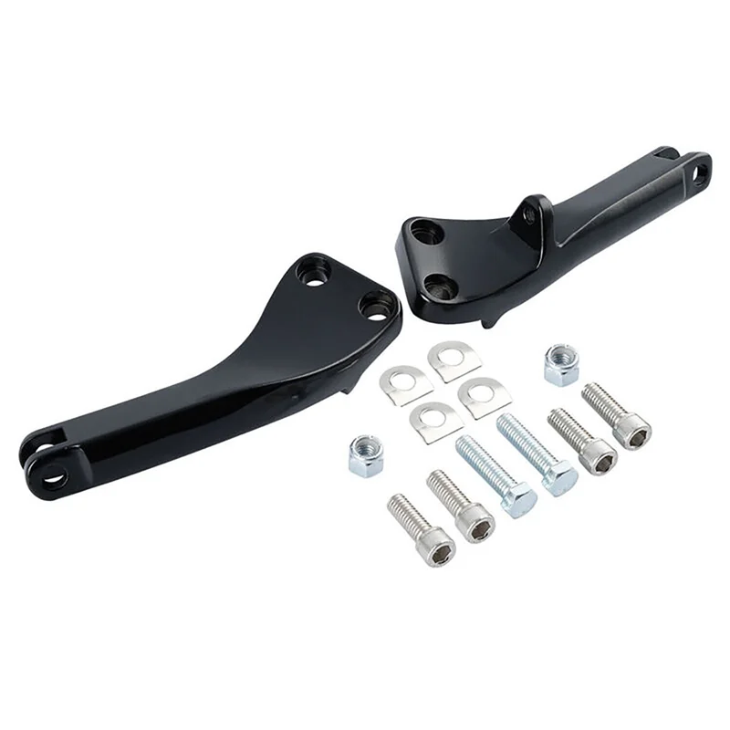 

Passenger Foot Peg Mount Brackets Black Aluminum Alloy Fit For Dyna Low Rider FXDF 2006-2017
