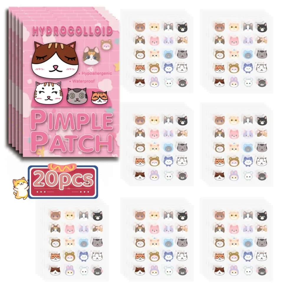 

40pcs pieces of multi-color star acne patches, facial acne patches, concealer acne patches, and pimples patches, ultra-thin