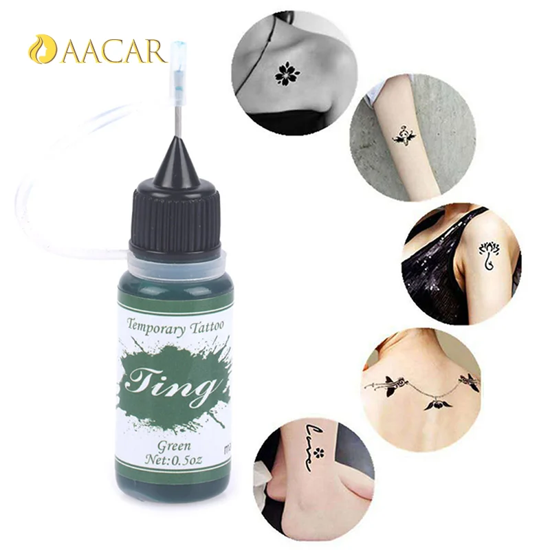 Tinta Temporária De Tatuagem De Frutas, Pigmento De Pintura De Arte Corporal, Tinta De Suco, De Longa Duração, 1Pc, 10ml