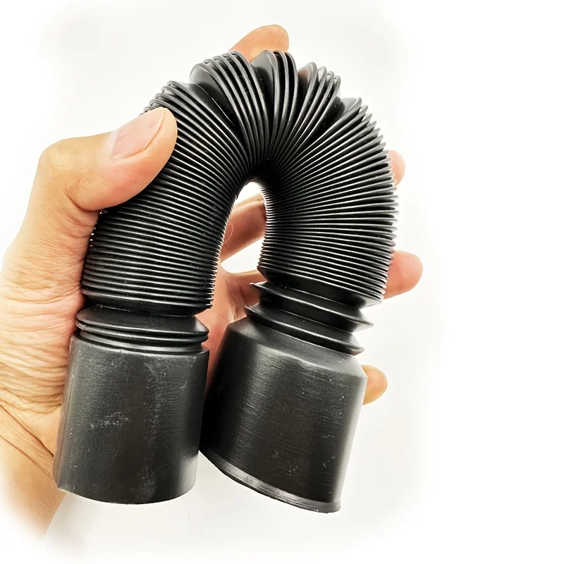 

8.46 Inch Car Ventilation Telescopic Flexible Plastic Hose with 2 Clips for Air Conditioning Heater Defrost Duct Extension Pipe
