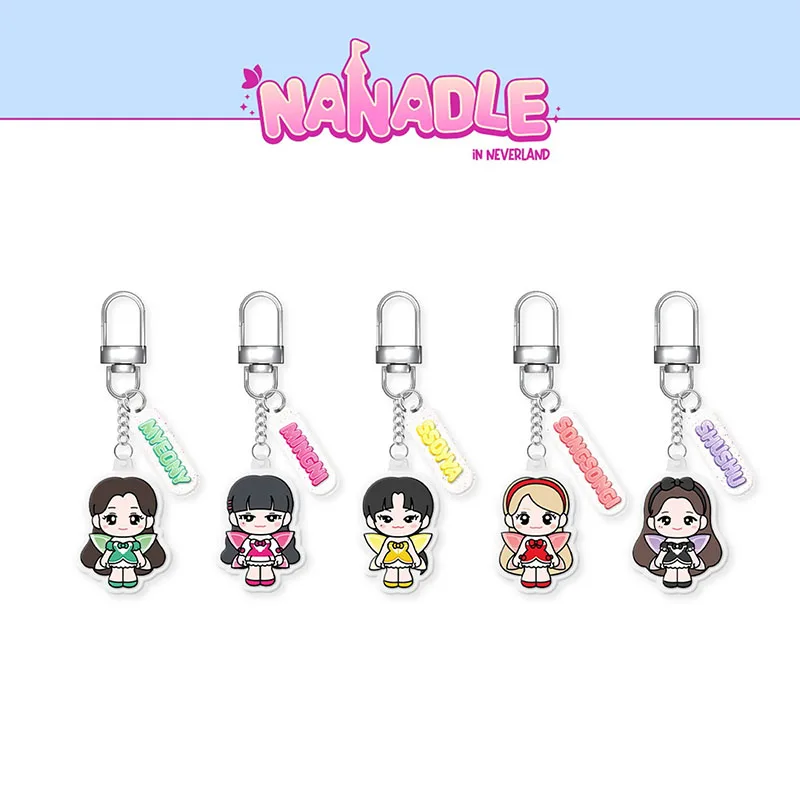 KPOP (G)I-DLE NANADLE Cartoon Image Acrylic Keyring YUQI Miyeon Soyeon MINNIE Shuhua Cute Keychains Pendant Bag Accessories Gift