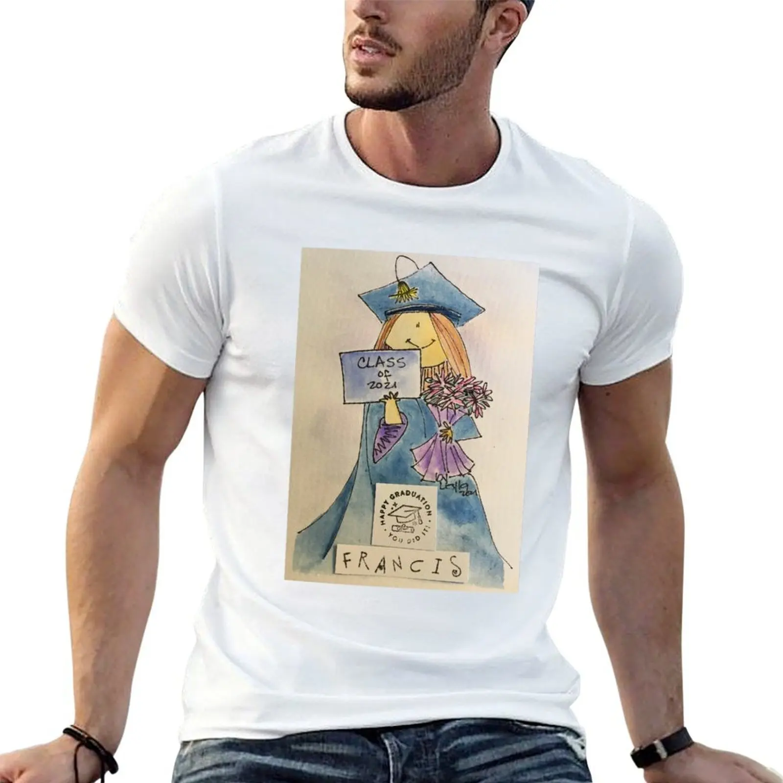 Camiseta Francis, camisetas con estampados, camisetas de algodón para hombre, camiseta de algodón 100% negra lisa para hombre, paquete de camisetas