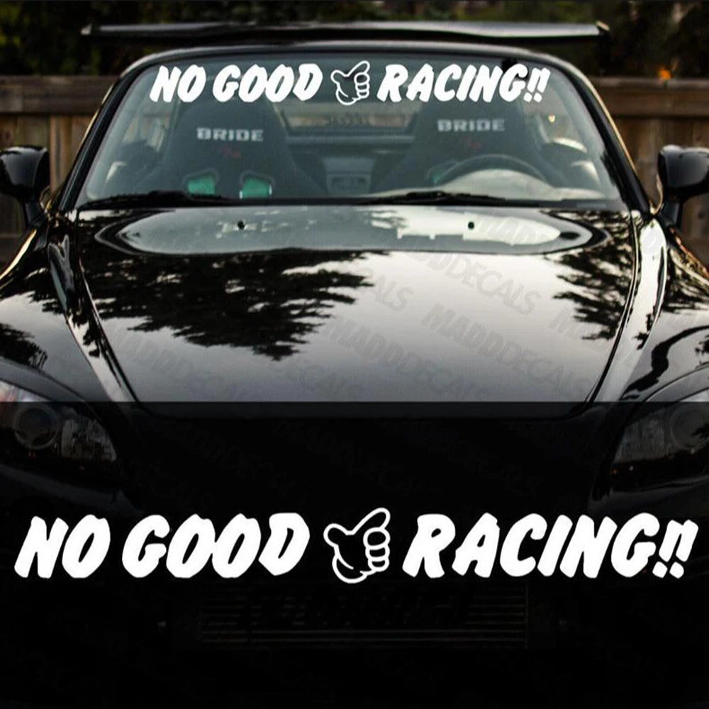 No Good Racing Japan Car Sticker Decal for Racing Car Offroad Pickup Windshield Bumper Auto Vehicle Vinyl Decor