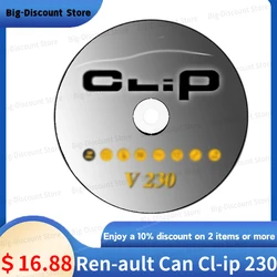 Software 2024 Il più nuovo può clip Rena-ult chip completo 230 per Renault OBD2 Estrattore pin diagnostico può clip V230 da 1999-2023