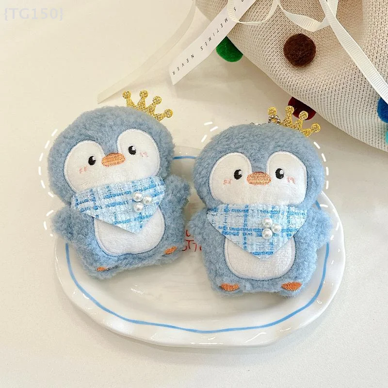 لطيف البطريق أفخم قلادة المفاتيح الكرتون مضحك أفخم محشوة دمية حقيبة الظهر قلادة جالبة للحظ Adorkable اكسسوارات الهدايا