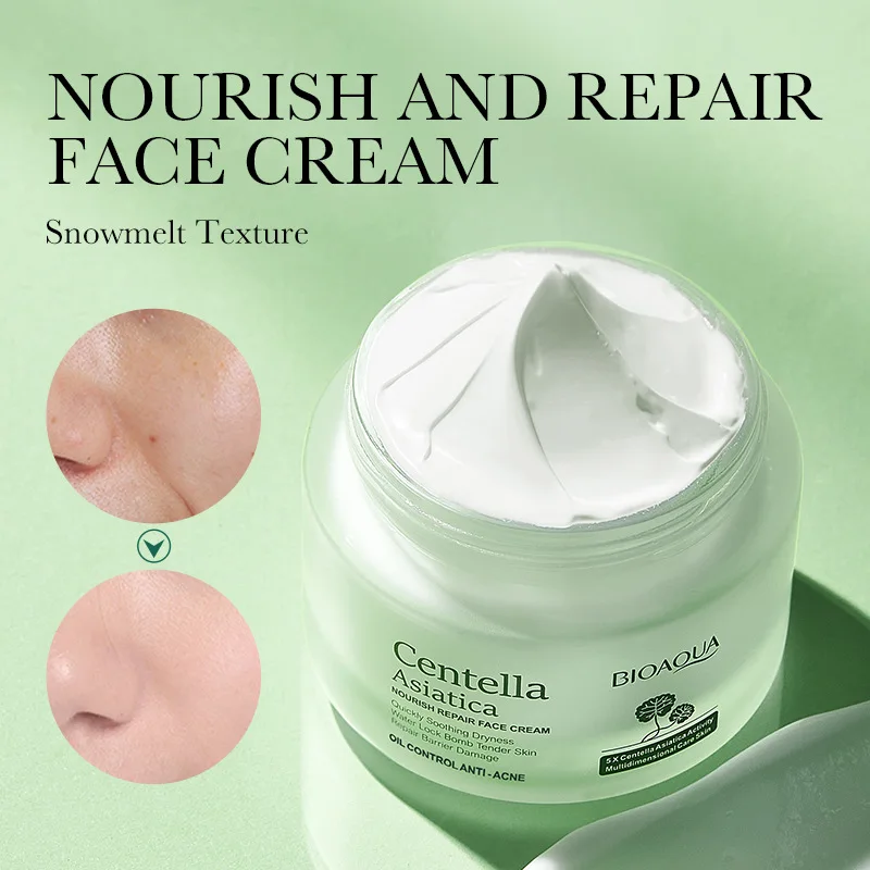 BIOAQUA Centella Asiatica Face Cream Eye Cream skincare Set Moisturizing Nourishing Firming Facial Cream Skin Care for Beauty