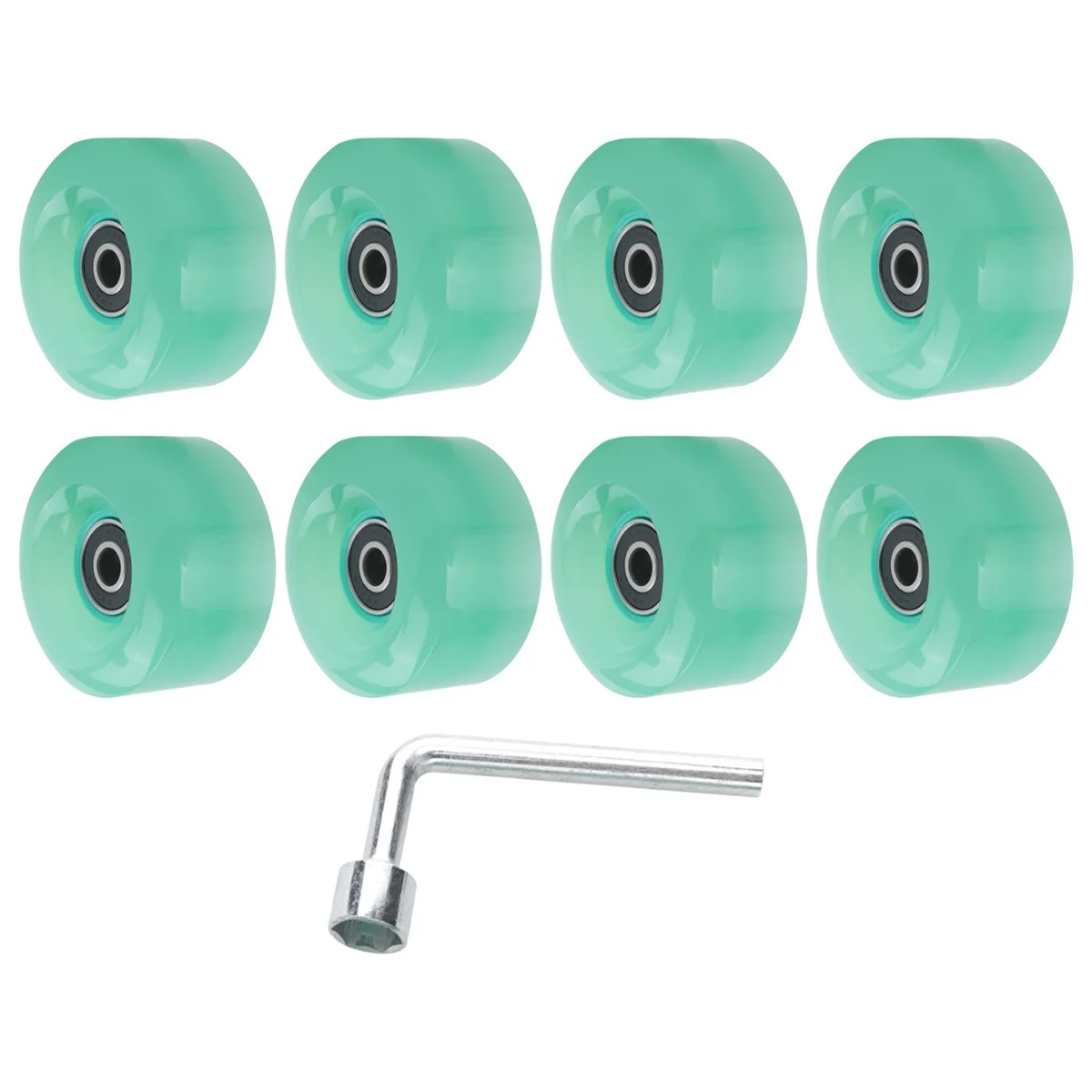 

AC22 8Pcs 58mmx32mm,82A Outdoor/Indoor Quad Roller Skate Wheels,PU Wheels Replacements Double-Row Roller Skating Accessories