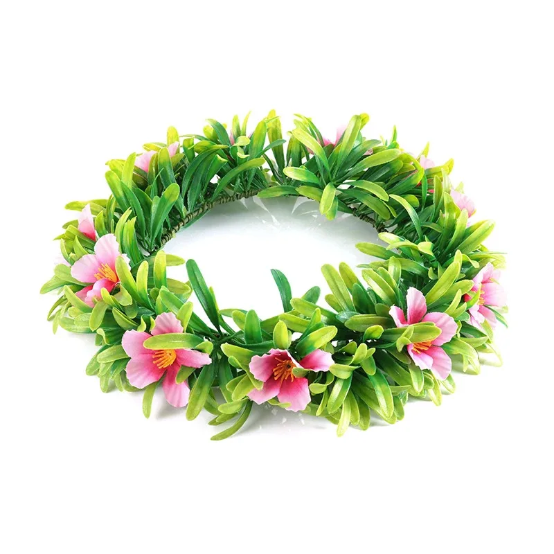 Kids Green Wreath Women Girls Hair Accessories Wreath Tiara Princess Party Supplies Flower Crown St. Patrick's Day