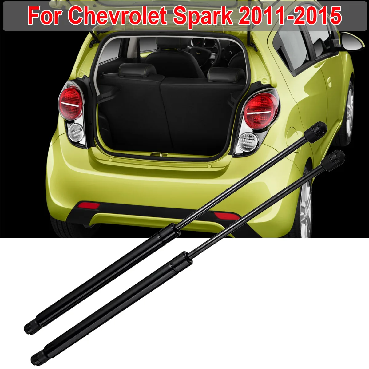 95962016 2PCS Rear Tailgate Gas Strut Bar For Chevrolet Spark 2011-2015 Base Hatchback Lift Supports Shocks Rod Car Accessories