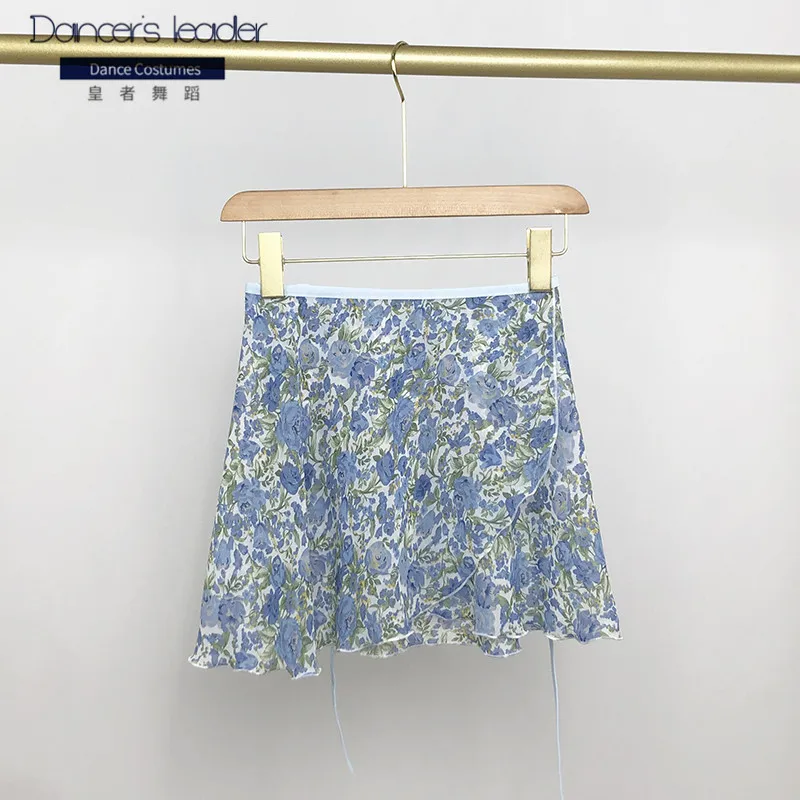 تنورة باليه قصيرة متنوعة من الزهور الكبيرة للنساء، تنورة رقص لممارسة الجمباز، تنورة غنائية باليه للبالغين #5