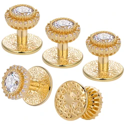 Crystal Tuxedo studs for men, Fashion Cufflinks Studs Set Wedding Party Jewelr accessories