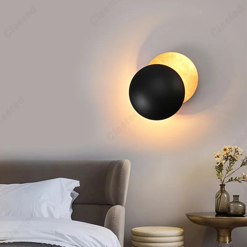 europeanled-月食ウォールランプレストランバーリビングルーム通路階段寝室ベッドサイド装飾雰囲気照明ランプ