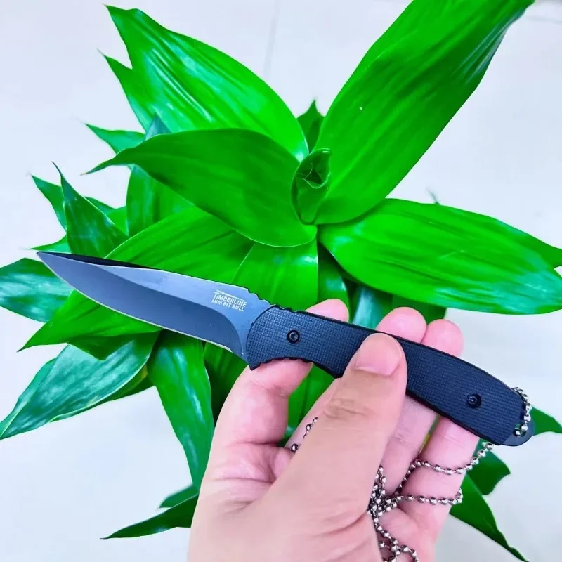 

New Outdoor Mini Tactical Knife Self-Defense Survival Camping BBQ Wilderness Adventure EDC Knife Portable Necklace Tool Knife