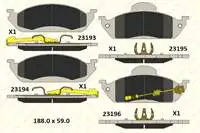 Store code: B2319316315KD11 interior brake pad ON ML-CLASS W163 9805