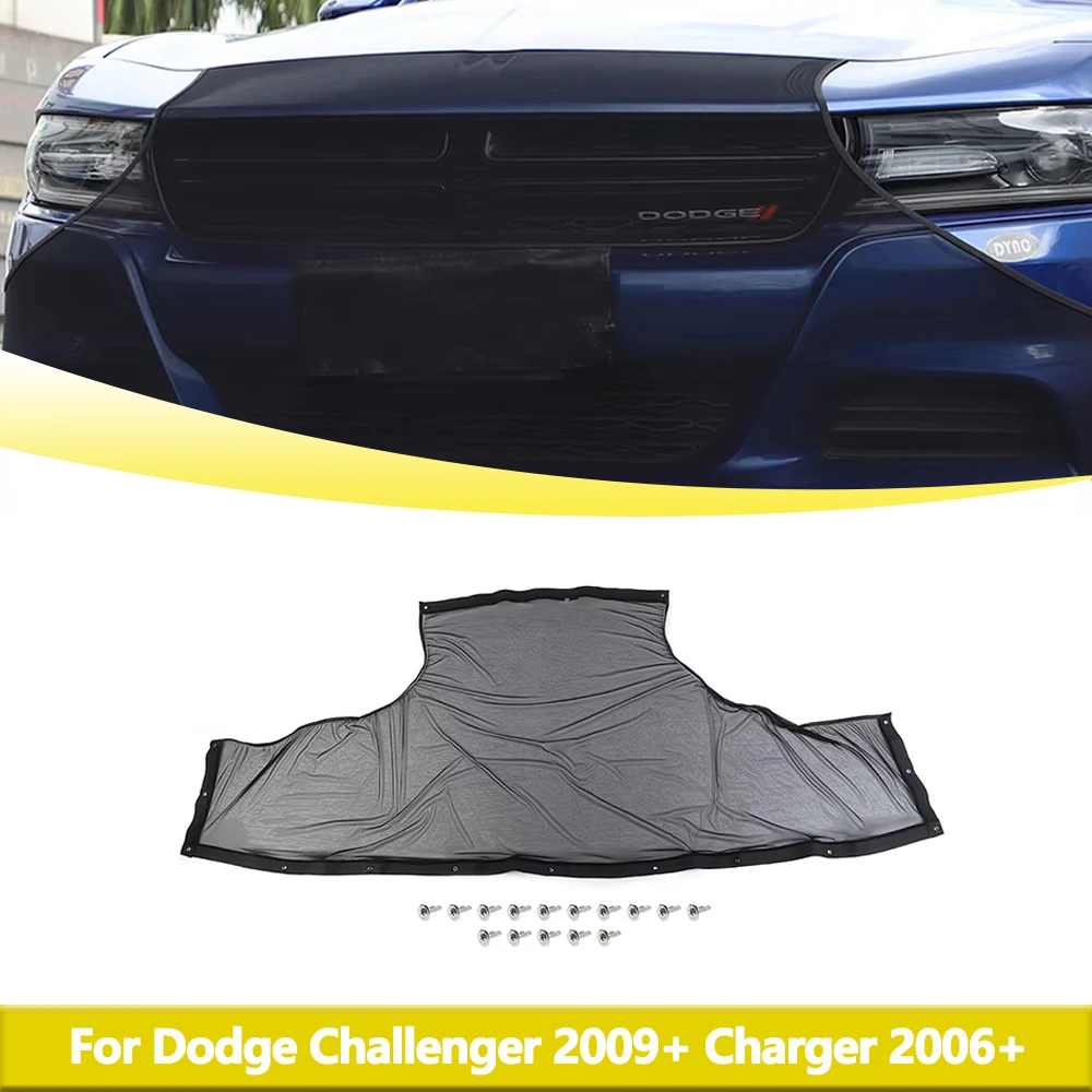 Car Front Bumper Grille Insect Net Mesh for Dodge Challenger 2009-2023 Charger 2006-2023 Exterior Universal Car Accessories