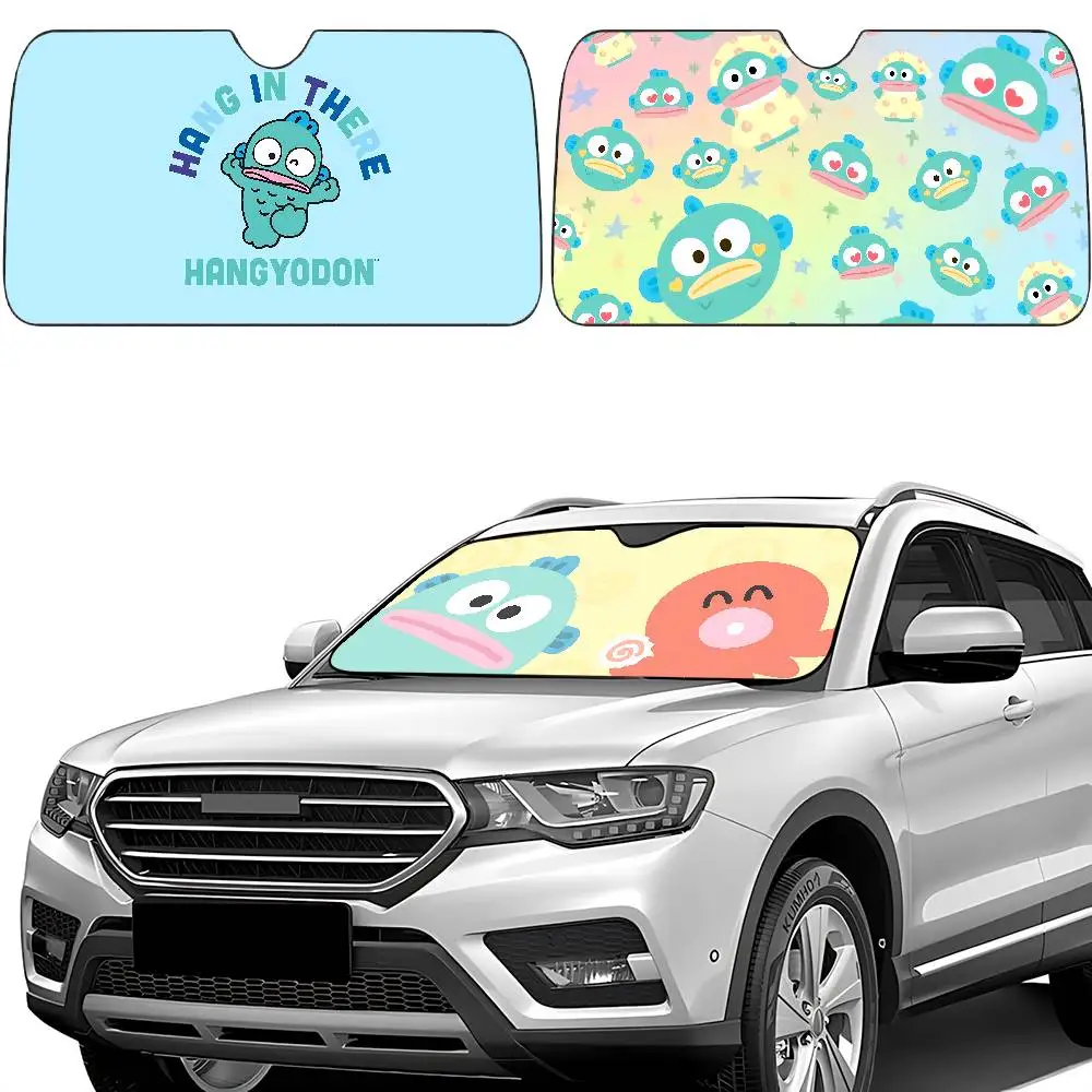 Bonito h-angyodon pára-sol do carro cortinas pára-brisas janela dianteira viseira 70x130cm viseira de sol solar proteger xadrez presente novidade carro