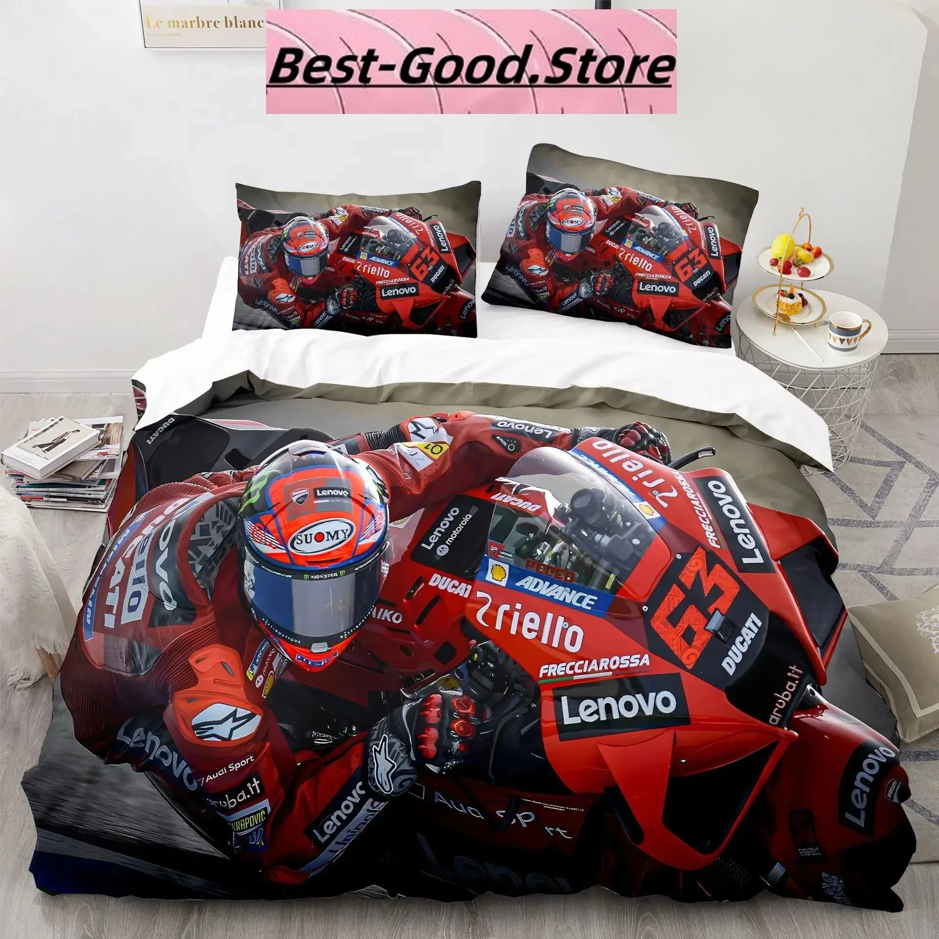 3D Print Fashion Marc 93 Marquez Bedding Set Boys Girls Twin Queen King Size Duvet Cover Pillowcase Bed boys Adult Bedroom