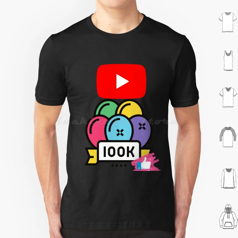 Youtube 100k T Shirt Men Women Kids 6xl 100k 100k Subscribers Highhocreations High Ho Silver Youtube Subs Subscribers