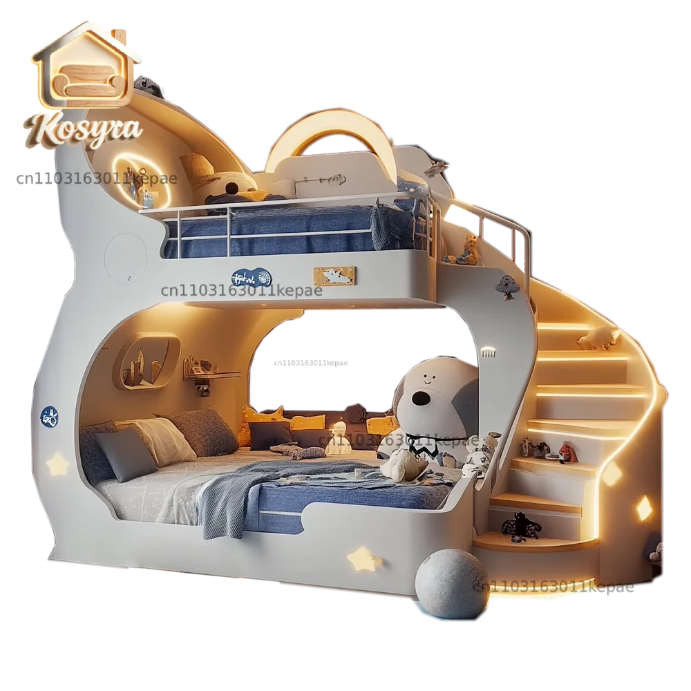 New customized children's room Star Hotel B & B theme upper and lower child and mother beds, second child 1.8m bun