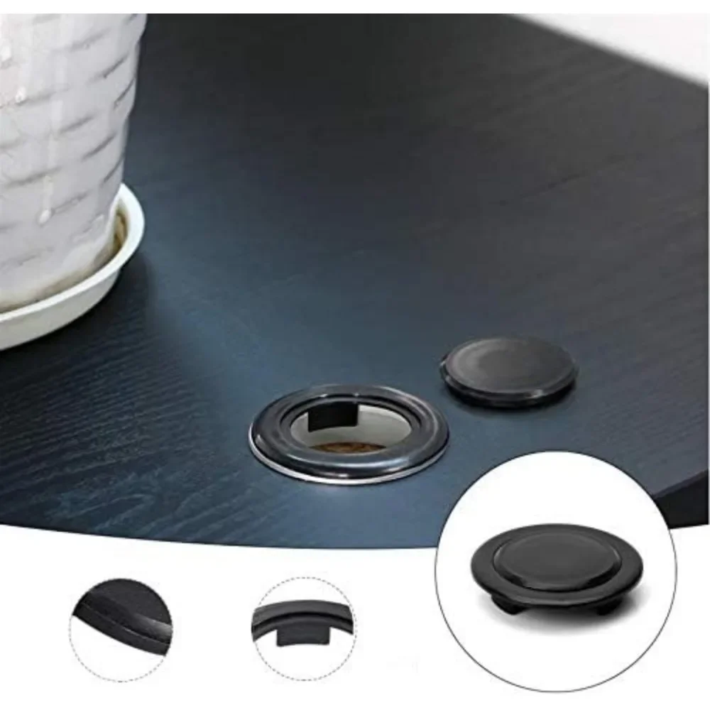 Hole Ring Plug Ring Cover Inner and Outer Diameter 50mm*76mm Umbrella Pole Hole Cover Black for Outdoor Terrace Table Umbrella