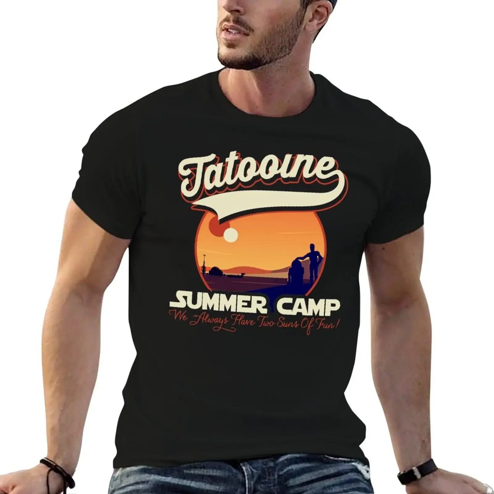 Tatooine Summer T-Shirt anime tshirt sweat summer top Men's cotton t-shirt