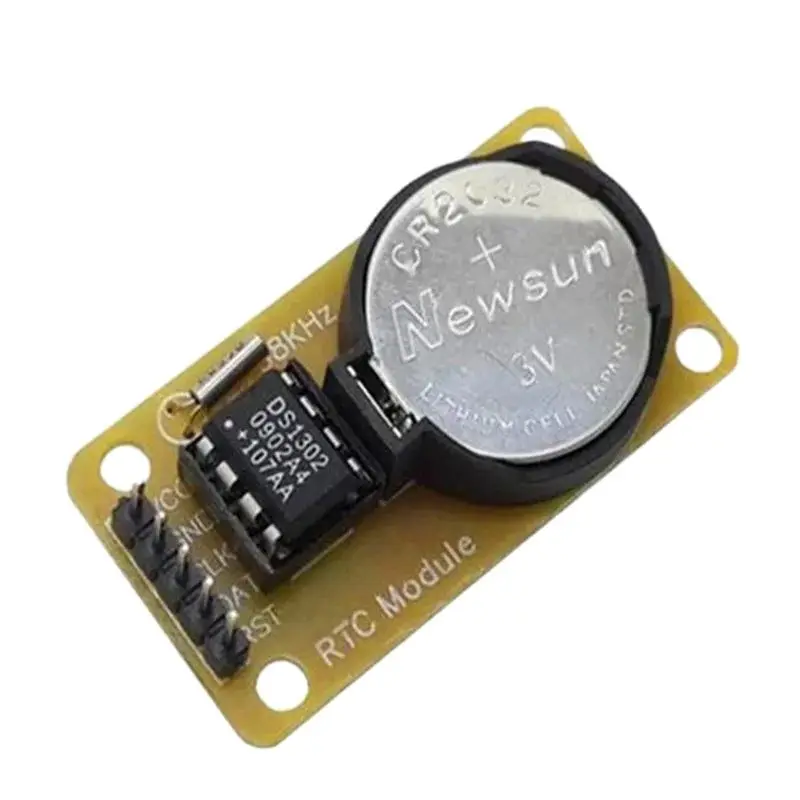 DS1302 Real-Time Clock Module with CR2032 Battery down Travel Time Sensor Electronic Component for Traveling Logging