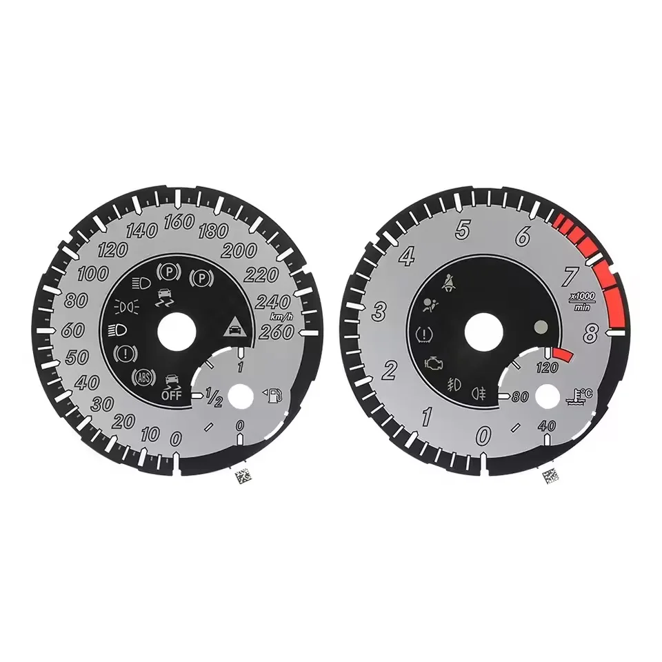 Anzeigefeld für Mercedes W166 X166 W164 W463 GL350 GL450 ML350 ML450 Instrumentencluster 260 km/h 6000 U/min 8000 U/min Graues Gitter – Detail 5