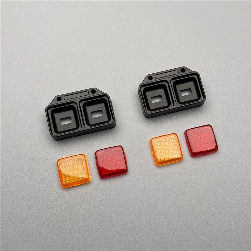 RC 1/14 Truck Plastic Taillight Cover Lampshade Round Taillight For Tamiya RC 1/14 Hinno Tractor Truck Tipper Accessories Parts