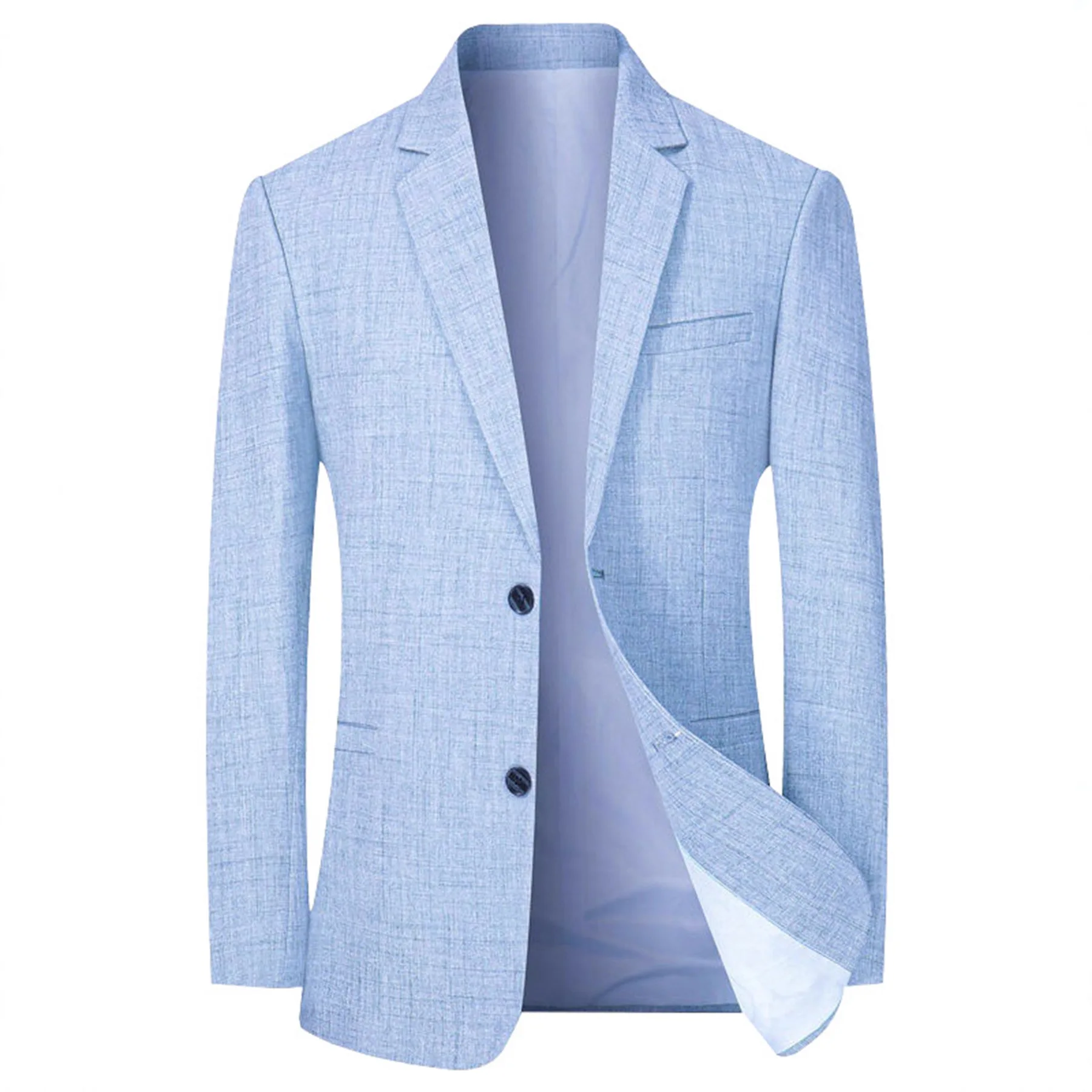 

Men's Fashion Casual Versatile Non-ironing Lapel Collar Spring and Autumn New Solid Color Suit Top Coat