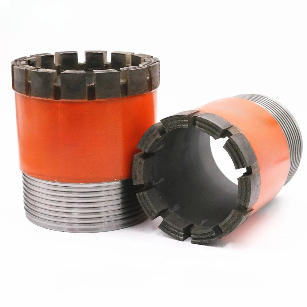 

Hot pressed diamond drill bits, engineering geology, concrete coring, hard and slippery formations, sintered diamond