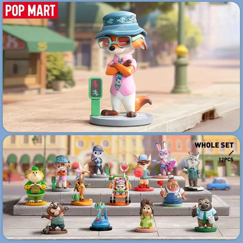 

POP MART Disney Zootopia: серия Next Adventure Mystery Box Подлинная глухая коробка Guess Bag Орнамент Фигурки Домашний декор Настольный компьютер