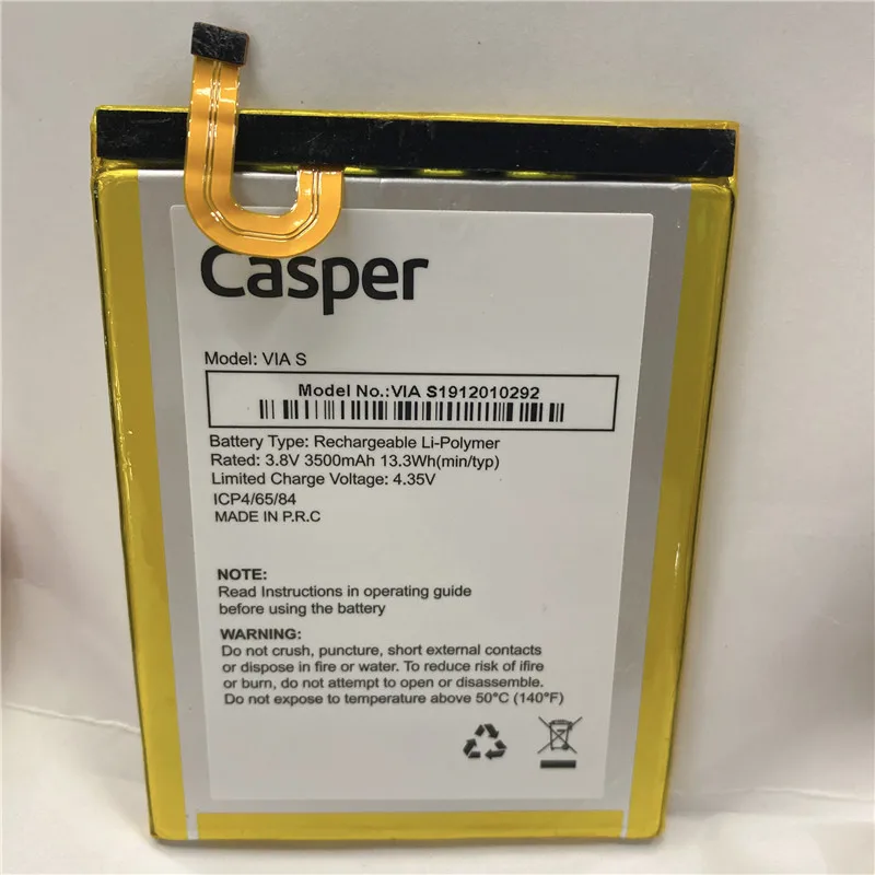 

YCOOLY for Casper VIA S battery 3500mAh In Stock Replacement + Tracking Number for VIA S battery