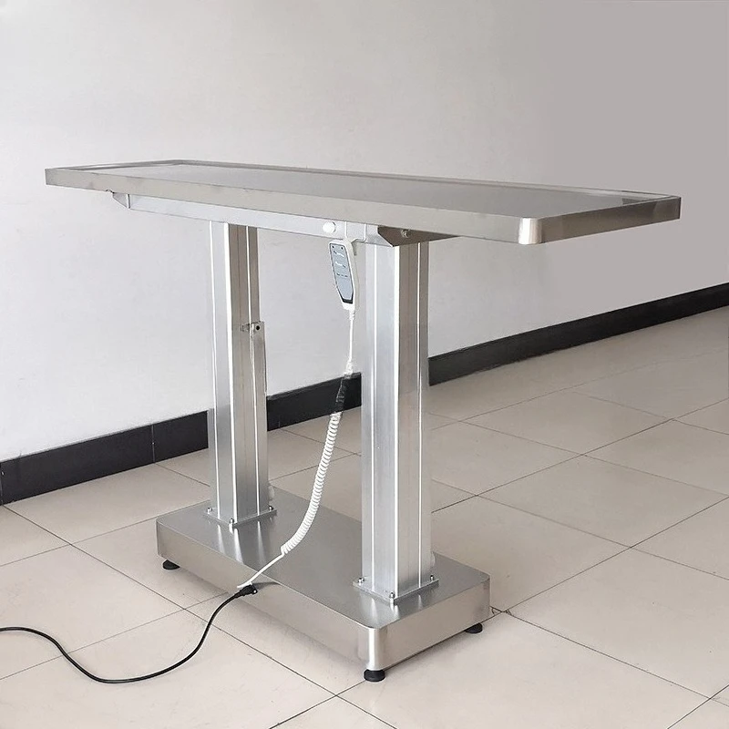 Double column disposal 304 stainless steel table multi-functional electric two-way lifting source manufacturer