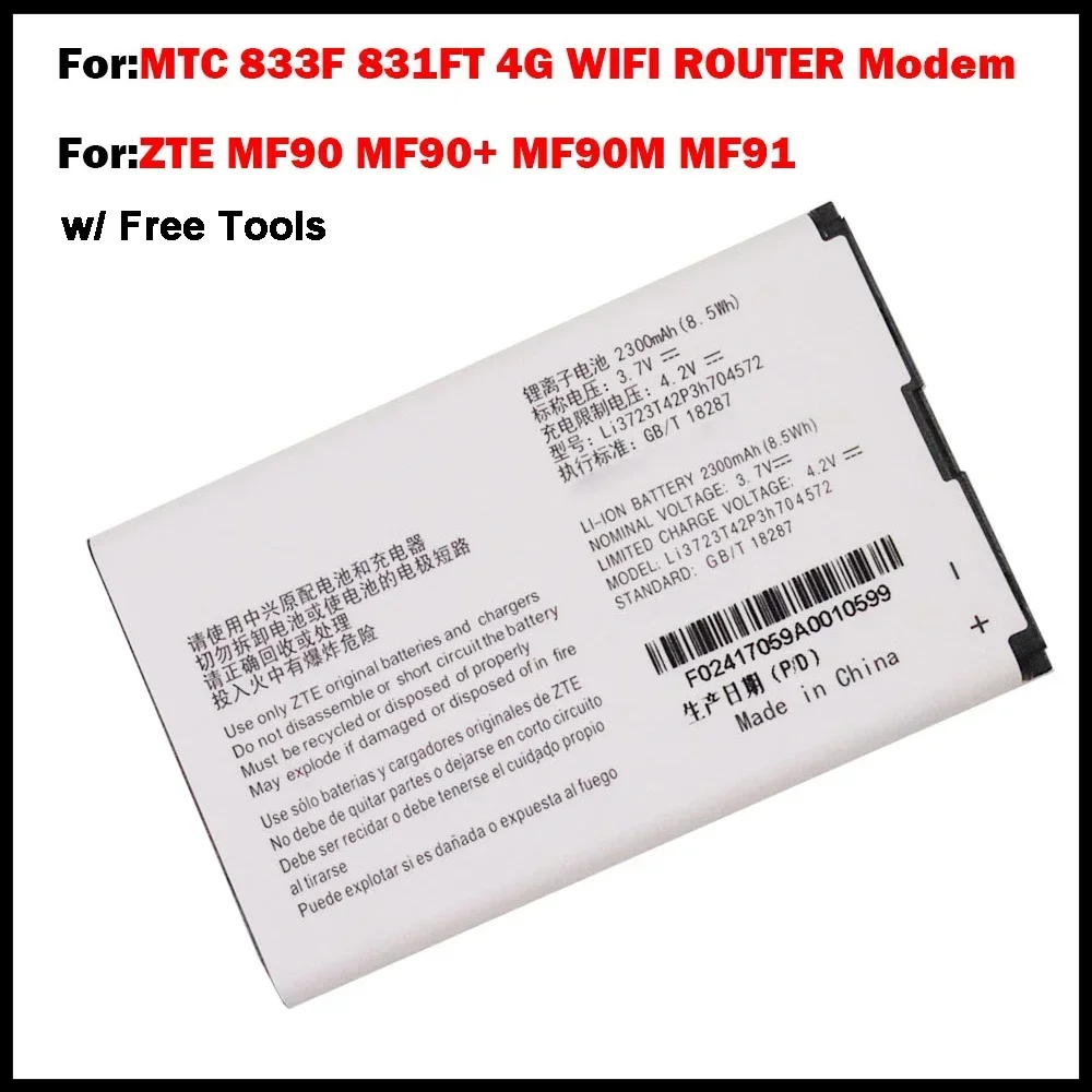 704572 Bataryası: ZTE MF91 ve MF90 4G Wi-Fi Modem İçin Güvenilir ve Yüksek Kaliteli Yedek Batarya